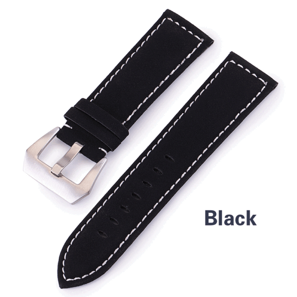 Frosted cow leather watch with high-grade pure hand-made thick thread - Image 2